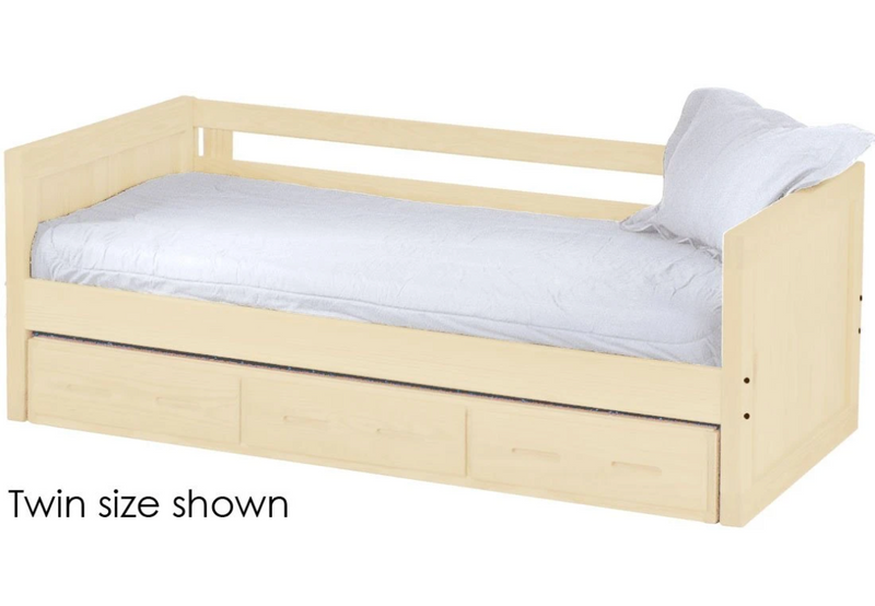 Panel Day Bed with Drawers, Full, By Crate Designs. 4417