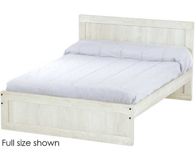 Panel Bed, Full, 37" Headboard and 16" Footboard, By Crate Designs. 4476