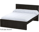 Panel Bed, Full, 37" Headboard and 16" Footboard, By Crate Designs. 4476