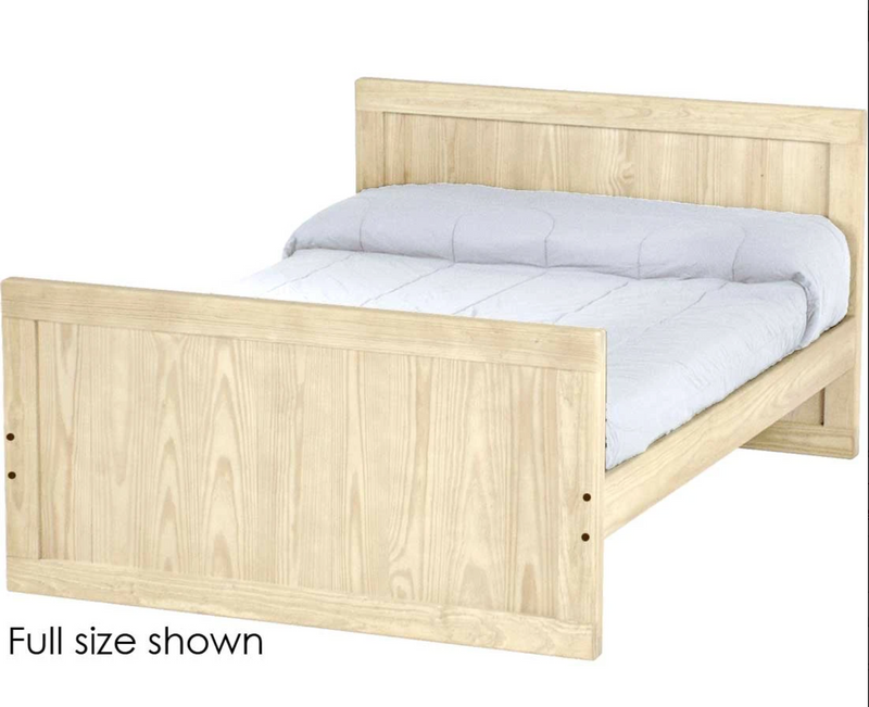 Panel Bed, Full, 37" Headboard and 29" Footboard, By Crate Designs. 4479
