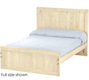 Panel Bed, Full, 48" Headboard and 22" Footboard, By Crate Designs. 4482