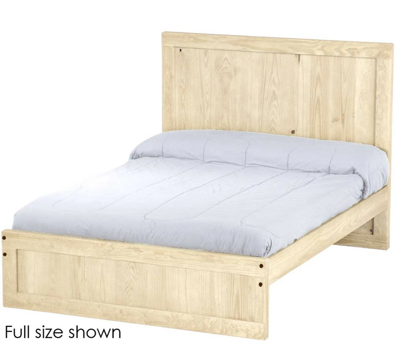 Panel Bed, Full, 48" Headboard and 29" Footboard, By Crate Designs. 4489