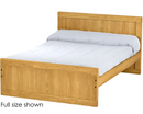 Panel Bed, Queen, 37" Headboard and 22" Footboard, By Crate Designs. 4572