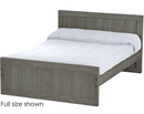 Panel Bed, Queen, 37" Headboard and 22" Footboard, By Crate Designs. 4572