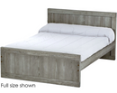 Panel Bed, Queen, 37" Headboard and 22" Footboard, By Crate Designs. 4572