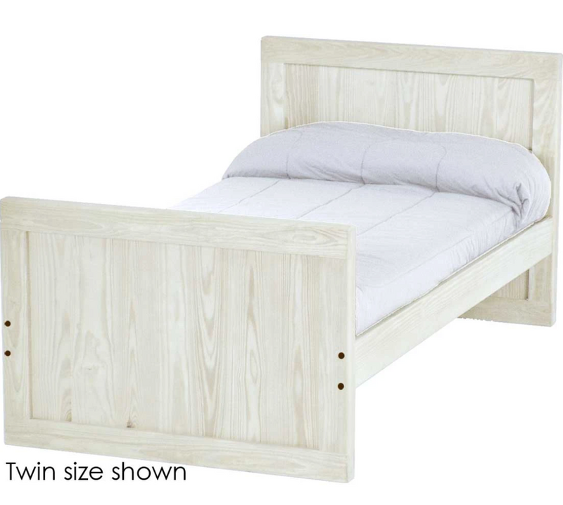 Panel Bed, Queen, 37" Headboard and 29" Footboard, By Crate Designs. 4579