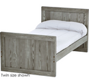 Panel Bed, Queen, 37" Headboard and 29" Footboard, By Crate Designs. 4579