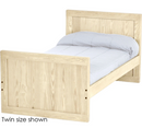 Panel Bed, Queen, 37" Headboard and 29" Footboard, By Crate Designs. 4579