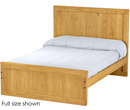 Panel Bed, Queen, 48" Headboard and 22" Footboard, By Crate Designs. 4582