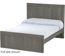 Panel Bed, Queen, 48" Headboard and 22" Footboard, By Crate Designs. 4582