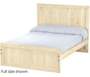 Panel Bed, Queen, 48" Headboard and 22" Footboard, By Crate Designs. 4582