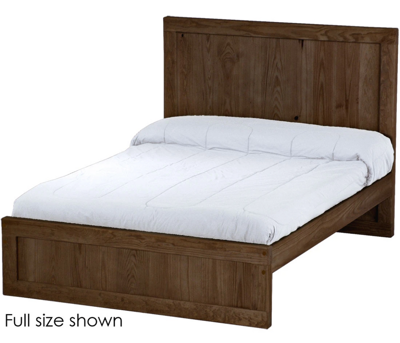Panel Bed, Queen, 48" Headboard and 16" Footboard, By Crate Designs. 4586