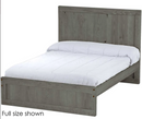 Panel Bed, Queen, 48" Headboard and 16" Footboard, By Crate Designs. 4586