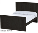 Panel Bed, Queen, 48" Headboard and 29" Footboard, By Crate Designs. 4589