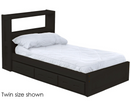 Bookcase Bed with Drawers, King, By Crate Designs. 4636