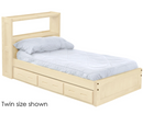 Bookcase Bed with Drawers, King, By Crate Designs. 4636