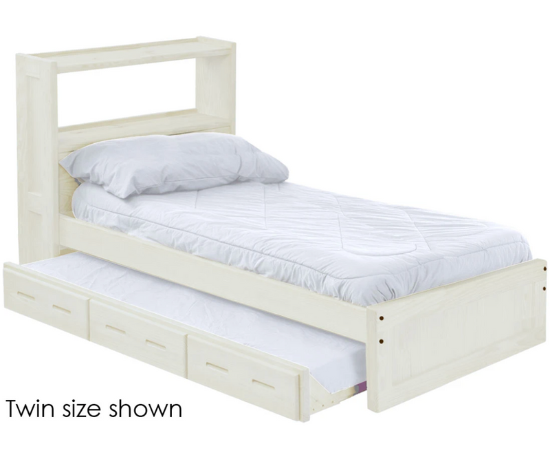 Bookcase Bed with Trundle, King, By Crate Designs. 4655