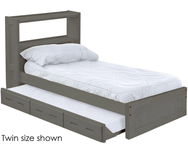 Bookcase Bed with Trundle, King, By Crate Designs. 4655