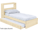 Bookcase Bed with Trundle, King, By Crate Designs. 4655