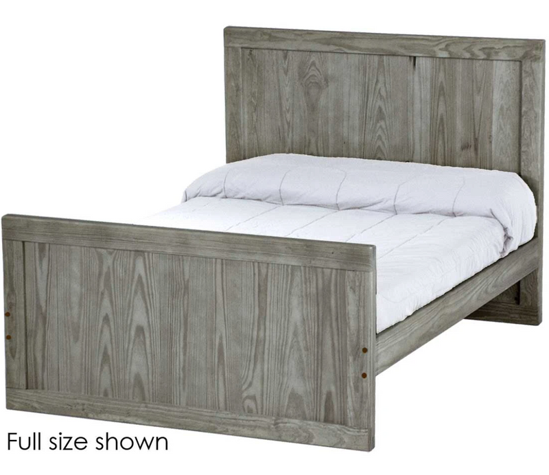 Panel Bed, King, 48" Headboard and 29" Footboard, by Crate Designs. 4689