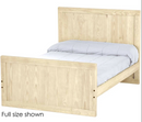 Panel Bed, King, 48" Headboard and 29" Footboard, by Crate Designs. 4689
