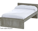 Panel Bed, King, 29" Headboard and 16" Footboard, By Crate Designs. 4696