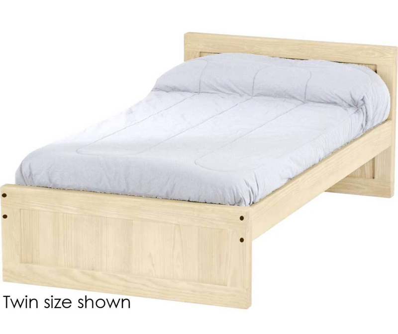 Panel Bed, King, 29" Headboard and 16" Footboard, By Crate Designs. 4696