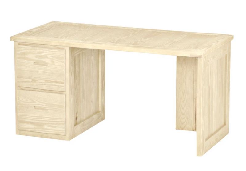 2 Drawer Desk, 58" Wide, By Crate Designs. 6136, 6162