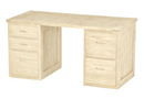 Desk with Drawers, 58" Wide, By Crate Designs. 6156