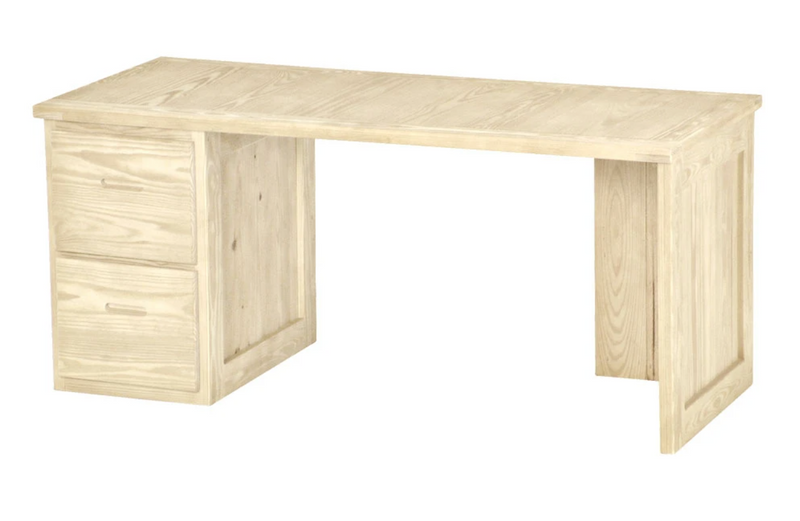 2 Drawer Desk, 66" Wide, By Crate Designs. 6236, 6262