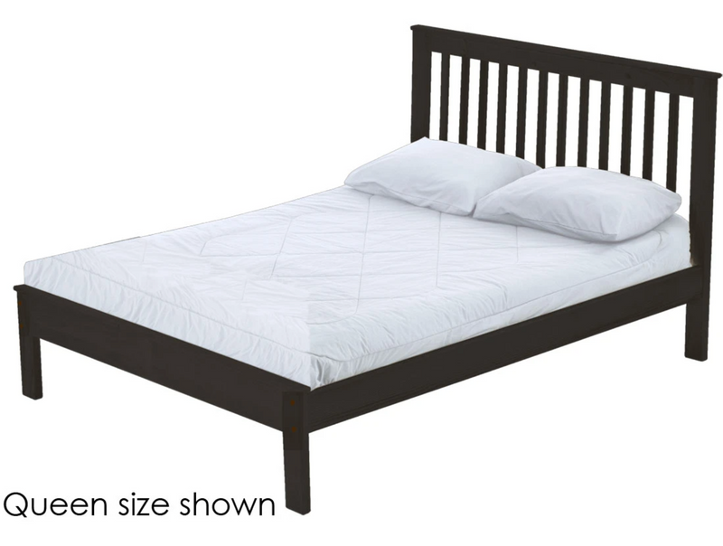 Mission Bed, Full, 44" Headboard and 17" Footboard, By Crate Designs. 4847