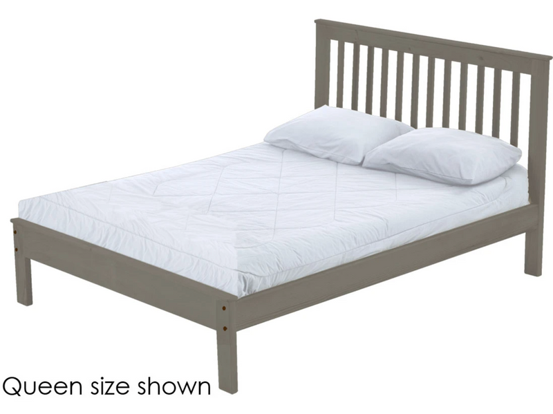 Mission Bed, Full, 44" Headboard and 17" Footboard, By Crate Designs. 4847