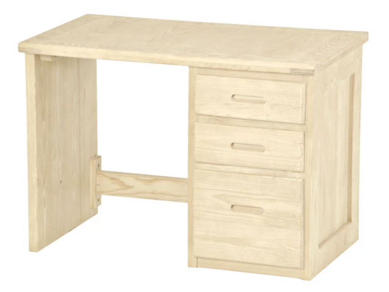 3 Drawer Desk, 42" Wide, By Crate Designs. 6435, 6452