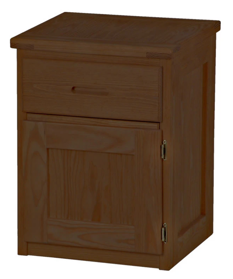 Night Table with Drawer and Door, 30" Tall, By Crate Designs. 7009L, 7009R