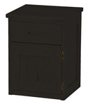 Night Table with Drawer and Door, 30" Tall, By Crate Designs. 7009L, 7009R