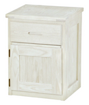 Night Table with Drawer and Door, 30" Tall, By Crate Designs. 7009L, 7009R