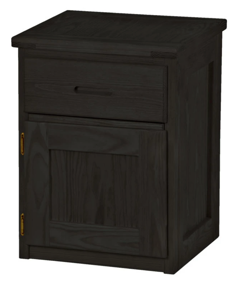 Night Table with Drawer and Door, 30" Tall, By Crate Designs. 7009L, 7009R