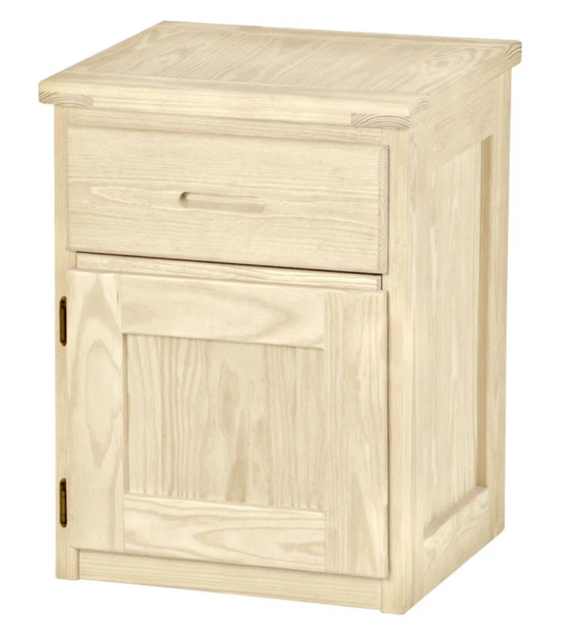 Night Table with Drawer and Door, 30" Tall, By Crate Designs. 7009L, 7009R
