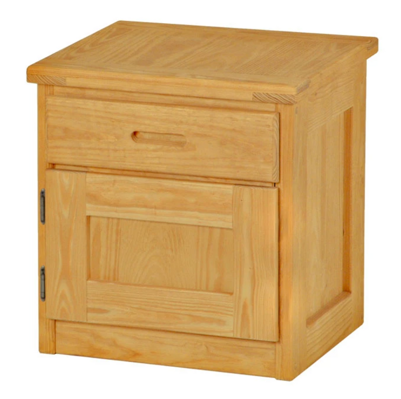 Night Table with Drawer and Door, 24" Tall, By Crate Designs. 7010L, 7010R