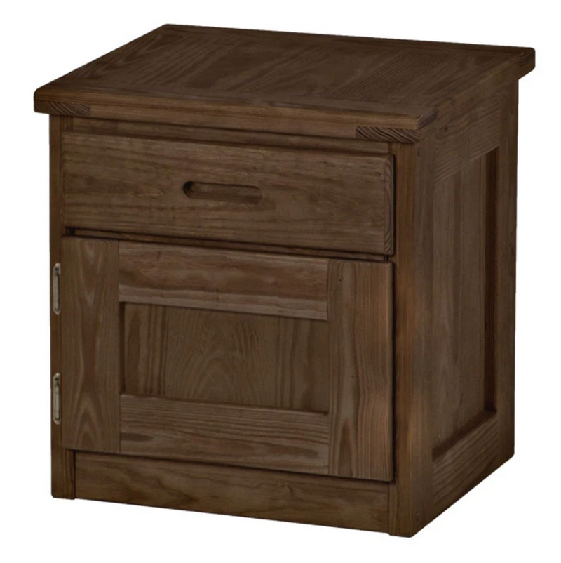 Night Table with Drawer and Door, 24" Tall, By Crate Designs. 7010L, 7010R