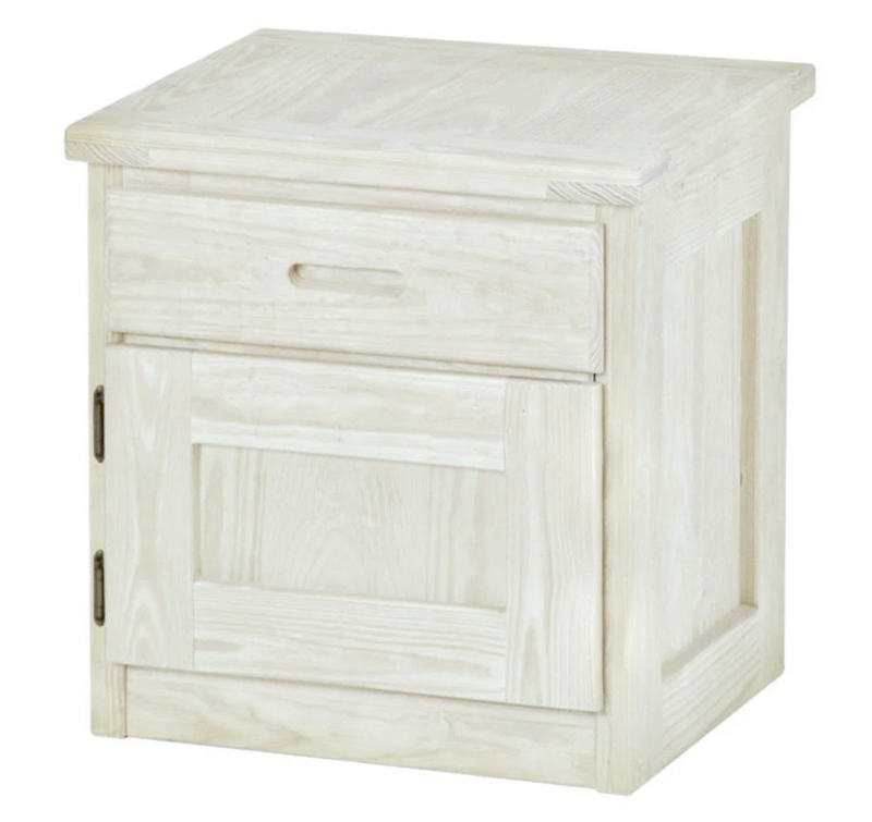 Night Table with Drawer and Door, 24" Tall, By Crate Designs. 7010L, 7010R