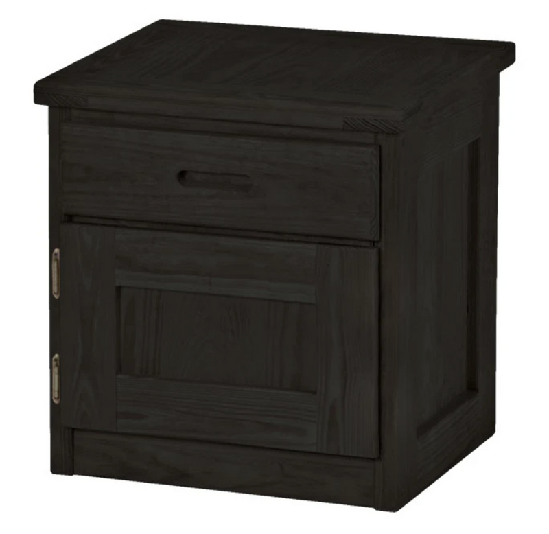 Night Table with Drawer and Door, 24" Tall, By Crate Designs. 7010L, 7010R