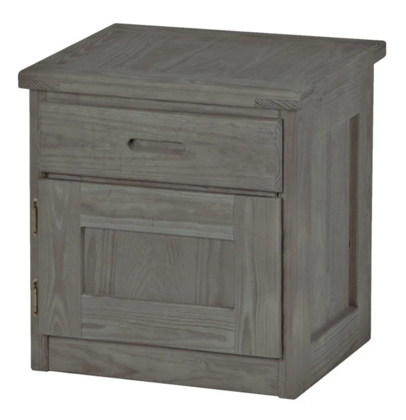 Night Table with Drawer and Door, 24" Tall, By Crate Designs. 7010L, 7010R