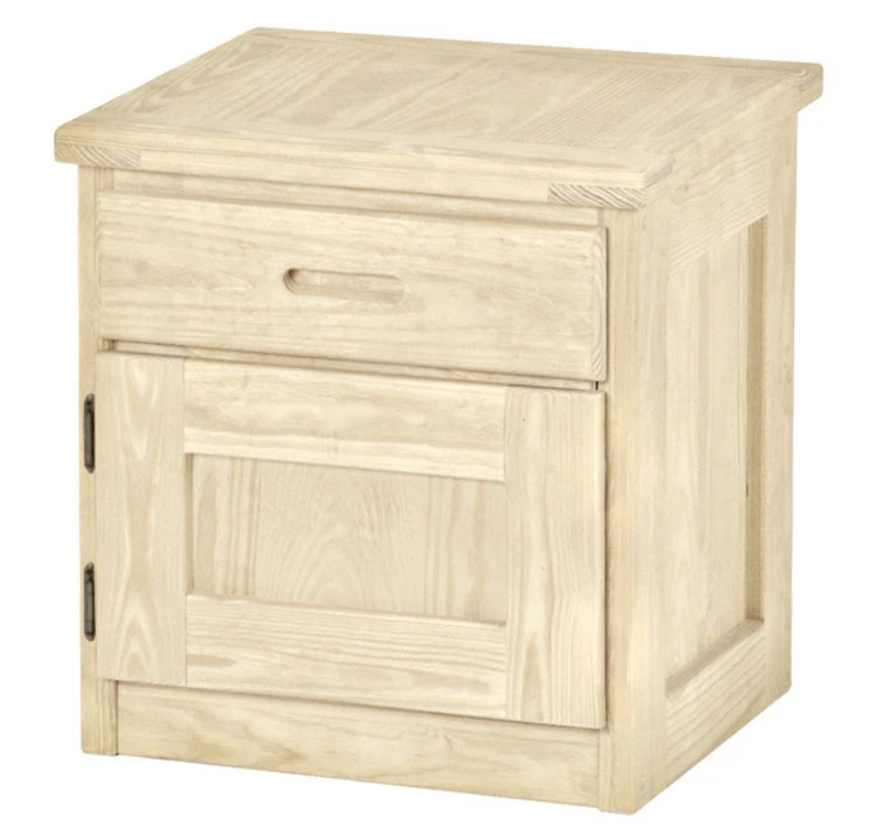 Night Table with Drawer and Door, 24" Tall, By Crate Designs. 7010L, 7010R