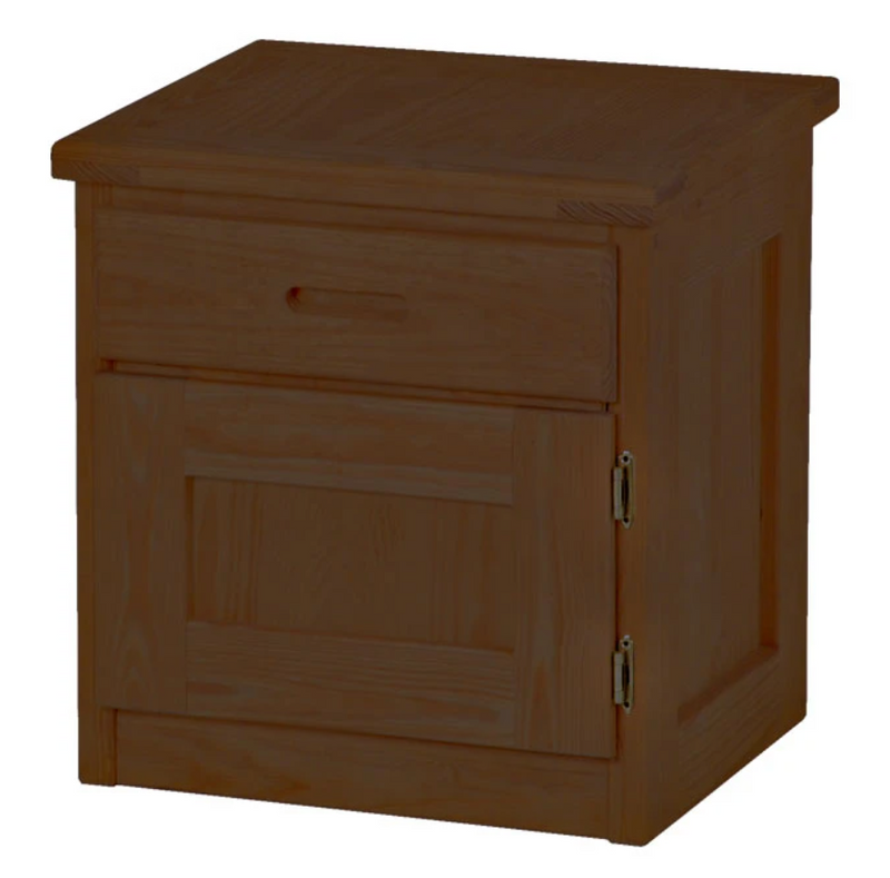 Night Table with Drawer and Door, 24" Tall, By Crate Designs. 7010L, 7010R