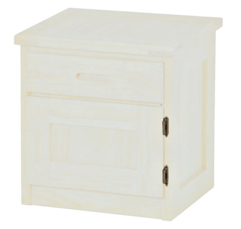 Night Table with Drawer and Door, 24" Tall, By Crate Designs. 7010L, 7010R