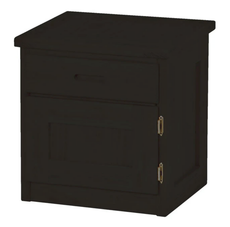 Night Table with Drawer and Door, 24" Tall, By Crate Designs. 7010L, 7010R