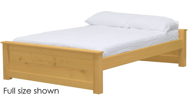 HarvestRoots Bed, Twin, 19" Headboard and Footboard, By Crate Designs. 43599