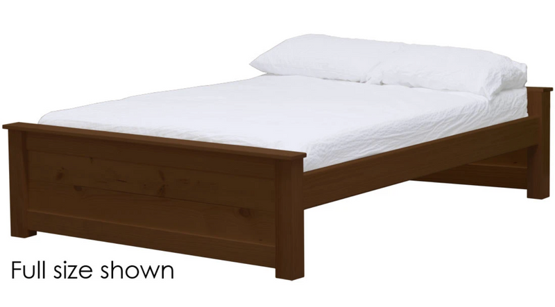 HarvestRoots Bed, Twin, 19" Headboard and Footboard, By Crate Designs. 43599