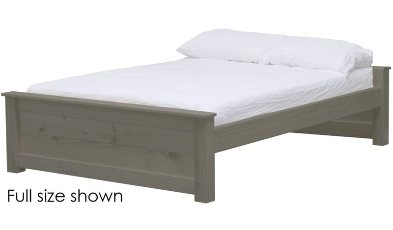 HarvestRoots Bed, Twin, 19" Headboard and Footboard, By Crate Designs. 43599